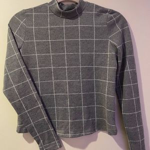 Atmosphere Grey long sleeve mock neck